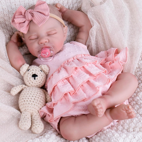 Bebes Reborns Hermosa Muñeca Realista Aori 50 Cm Suave