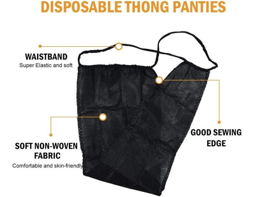 100 Bragas Desechables Para Mujer Spa T Tanga Ropa Interior