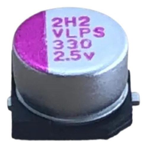 10 Peças Capacitor Eletrolítico Smd 330uf X 2,5v 6,3x4,2