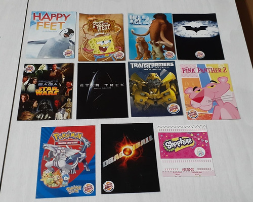 Lote De 11 Mini Catalogos Juguetes Burger King Argentina