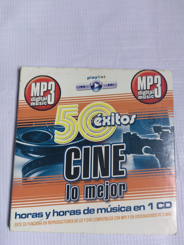 50 Éxitos Cine Lo Mejor Mp3 Disco Compacto Original 