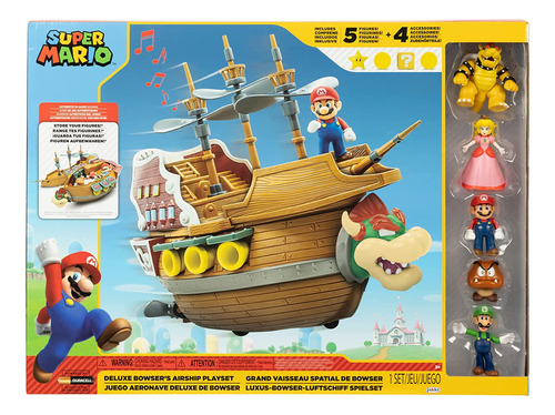 Sets De Muñecos Nintendo Super Mario Deluxe Bowser Ship