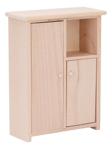 Mueble Para Casa De Muñecas En Miniatura, Accesorio De Mader