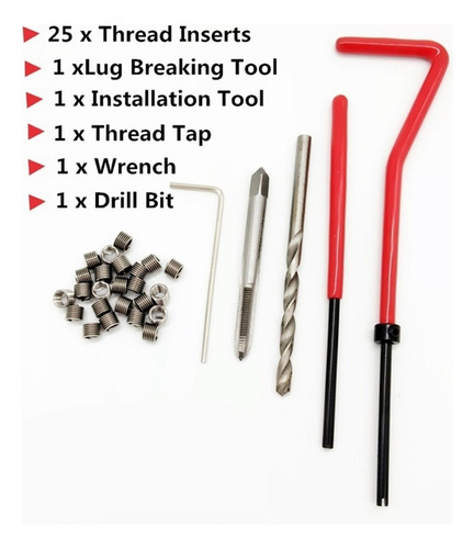 Kit De Herramientas De Reparación De Roscas Herramienta De R