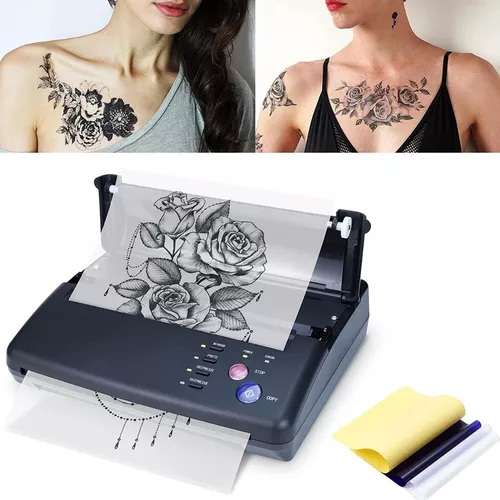 Sacnahe Impresora térmica de plantillas de transferencia de tatuajes  impresora copiadora kit de tatuajes con 20 piezas de papel de transferencia  de – Yaxa Colombia