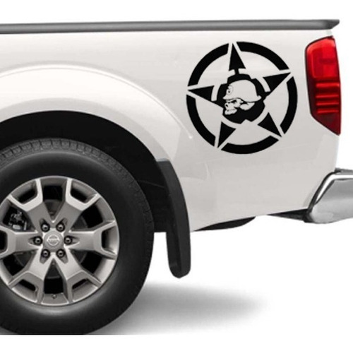 Calco Ploteo Calavera Metal Mulisha Camioneta Pickup Offroad