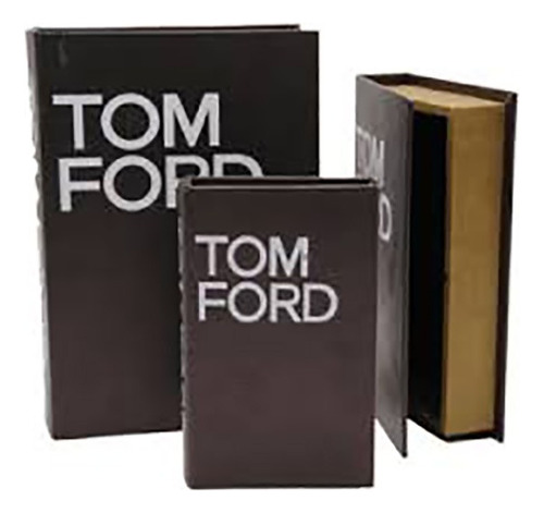 Caja Libro Tom Ford Tamaño Chico Decorativa Tendencia Regalo