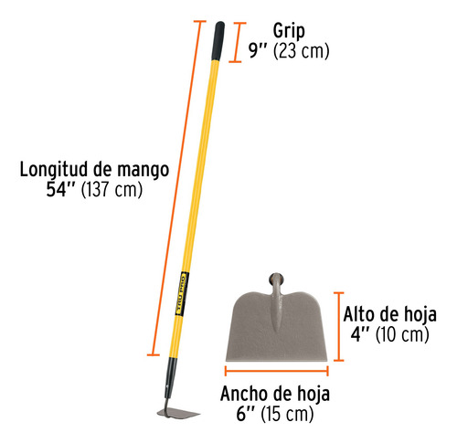 Azadon Azada Deshierbador Maleza Hierba Raices Pasto