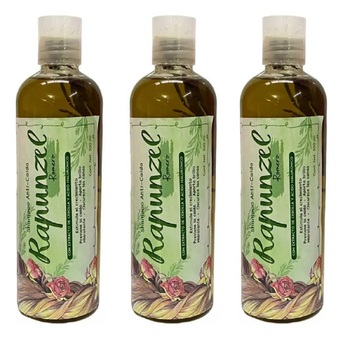 3 Pz Shampoo Rapunzel Romero Crecimiento