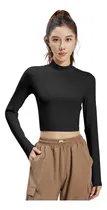Comprar Playera Blusa Deportiva Gym Manga Larga Ropa De Yoga Mujer