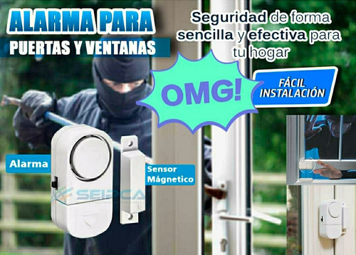 Alarma Sensor P/puerta/ventana Inalambrica Ultra Sonido 