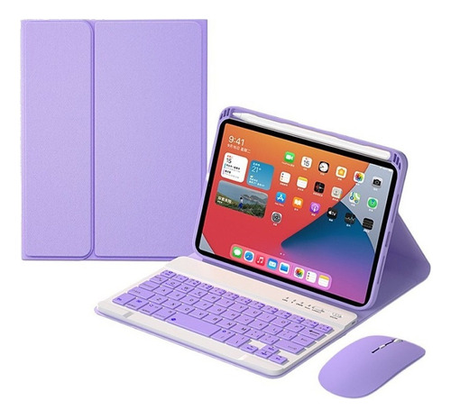 Funda De Teclado Bluetooth Con Ratón For iPad Mini 1/2/3