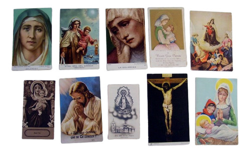 10 Tarjetas Religiosas Bolsillo Pocket Set 3
