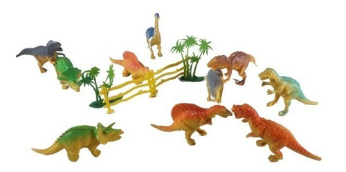 Imagen 1 de 3 de Set De Dinosaurio Y Accesorios, Animales 