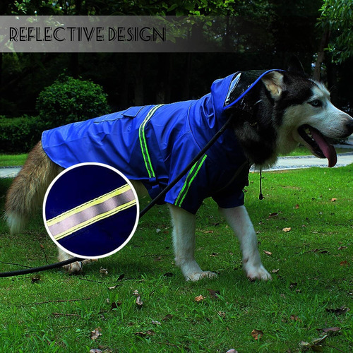 A*gift Impermeable Para Perro Con Capucha Impermeable,