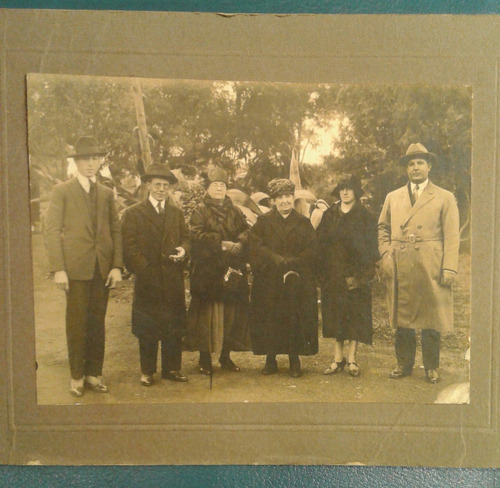 Antigua Foto Postal Familia Jardin Zoologico Buenos Aires