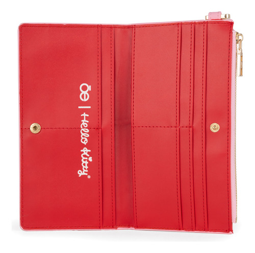 Cartera Flap Oe X Hello Kitty Grande Rosa Grande