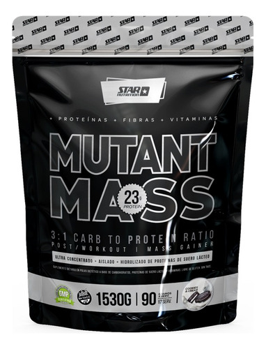 Ganador De Masa Muscular Mutant Mass 1,5kg Star Nutrition Sabor Cookies & cream