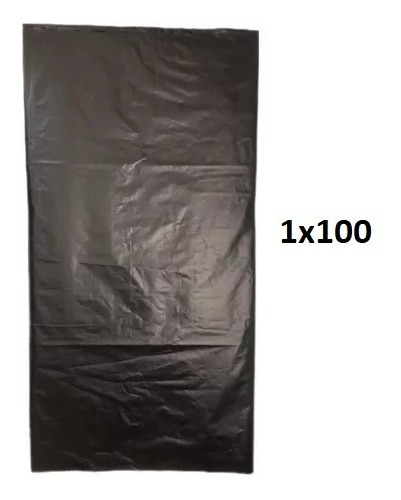 Bolsas De Basura Negra 40kg Calibre 12  Paq De 100