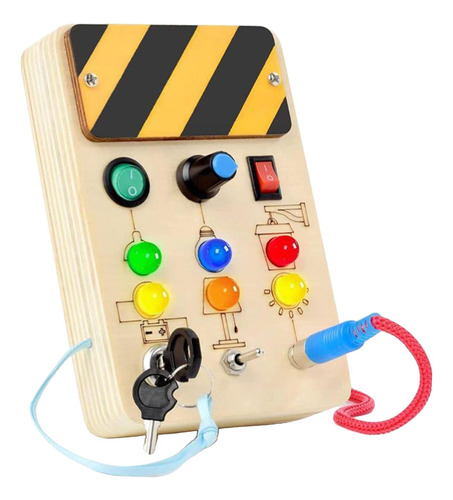 Busy Board With Led Light, Montessori Busy Board Fine Motor