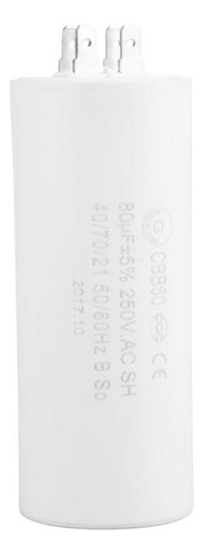 Condensador Cbb60, Condensador Cilindrico 80uf 250v Condensa