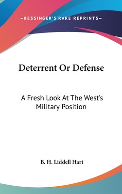 Libro Deterrent Or Defense: A Fresh Look At The West's Mi...