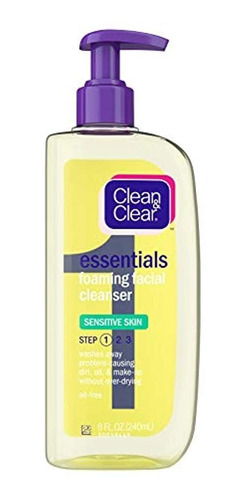 Limpiador Facial Espumoso Clean & Clear Essentials Para Piel
