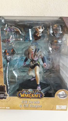 Mcfarlane: World Of Warcraft- Elfo De La Noche Druida Picaro (Usado)