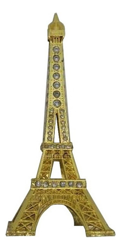 París Torre Eiffel 18 Cm Replica Decorativa Metalica Bronce 