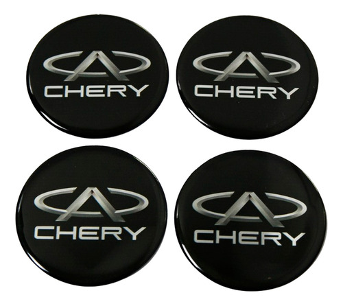 Adesivos Emblema Resinado Roda Chery 56mm Cl2 Fk Fgc