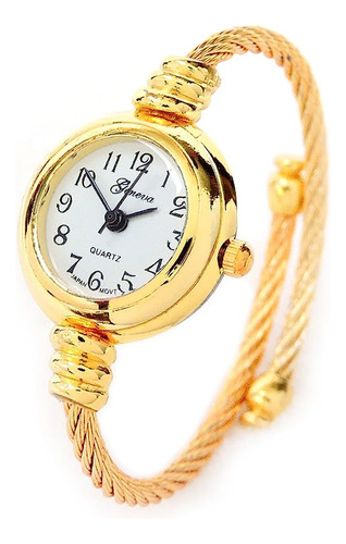 Nuevo Reloj Gold Geneva Cable Band Women's Small Size Bangle