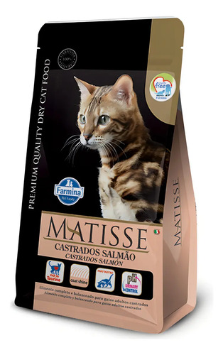 Ração Matisse Premium Gato Adulto Castrado Sabor Salmão 2Kg