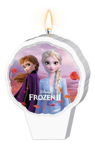 Vela Frozen 2 - Pavio Mágico - Para Bolo E Festa