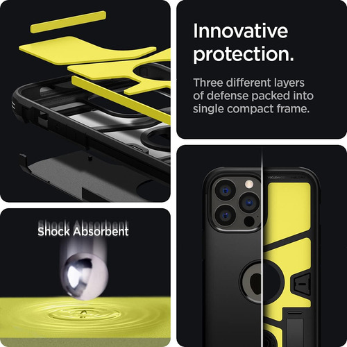 Funda Para iPhone 13 Pro Max 6.7 Negra Tpu Pc Agujero Marca