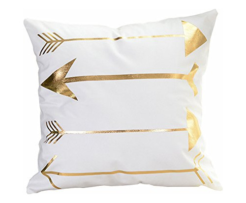 Flechas De Oro Modernas Fundas De Almohada Decorativa D...