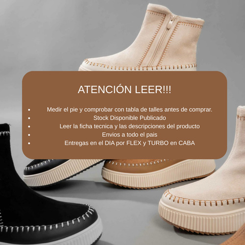 Pantubotas Class Lady Paola Full Corderito Cierre Urbanas