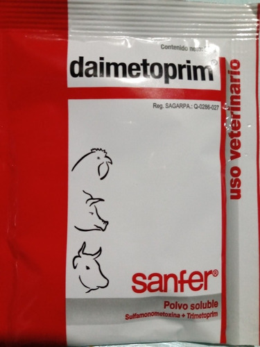 Daimetoprim 500 Gr & Coccidicida & Salmolenosis & Sanfer