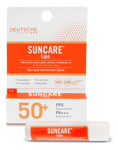 Protector Solar Labial | Suncare Lips Fps 50+ | 5gr
