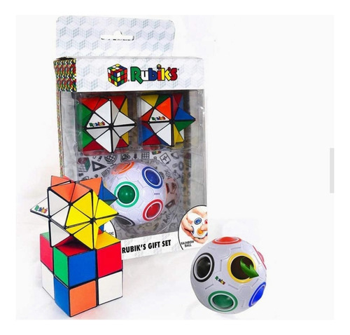Cubo Mágico Origami Pack 3pcs Fidget Antiestrés Didáctico