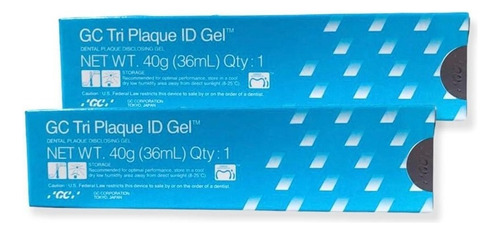 Kit De 2 Pastas Dentales De Gel Revelador Gc Tri Plaque