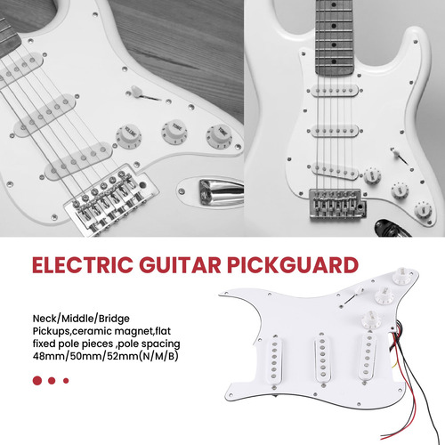 Juego De Púas Sss Precableadas De Bobina Única P/guitarra