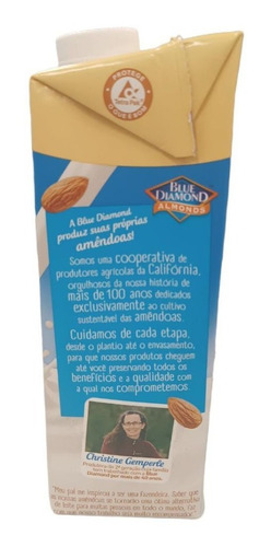 Imagen 4 de 10 de Leche De Almendras Sabor Vainilla X 1 Litro Blue Diamond