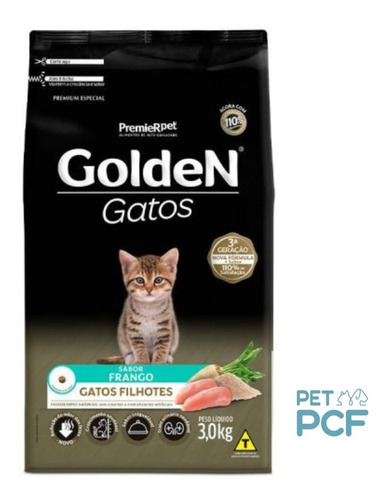 Golden Gatos Filhote 3 Kg