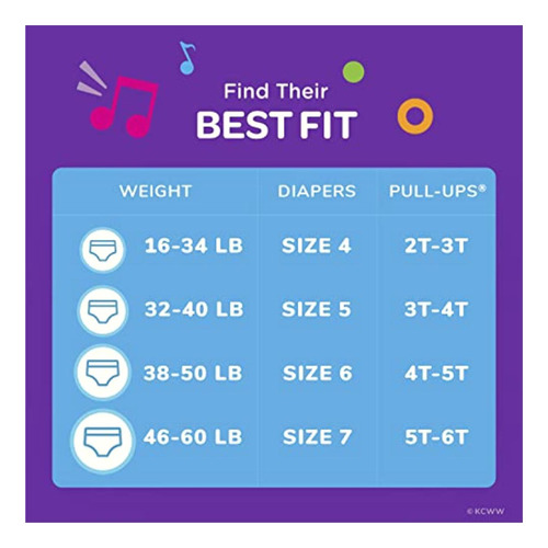 Pull-ups Learning Designs , 3t-4t (32-40 Lb.), 84 Ct. Potty