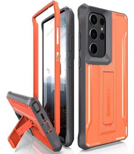 Funda 360 Para Samsung Galaxy S23 Ultra 5g Naranja