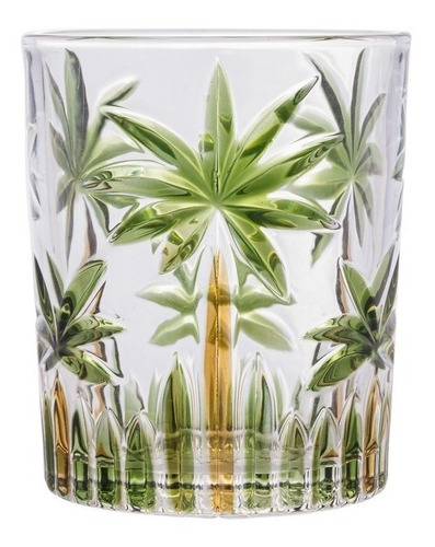 Jogo Com 6 Copos Em Cristal Wolff Palm Tree 340ml Print