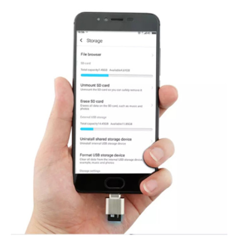 Imagen 4 de 5 de Usb C 3.1 Tipo C Micro Sd Tf Lector De Tarjetas De Memoria O