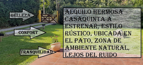 Imagen 2 de 14 de Alquiler Casa Quinta Con Pileta, Zona Sur.