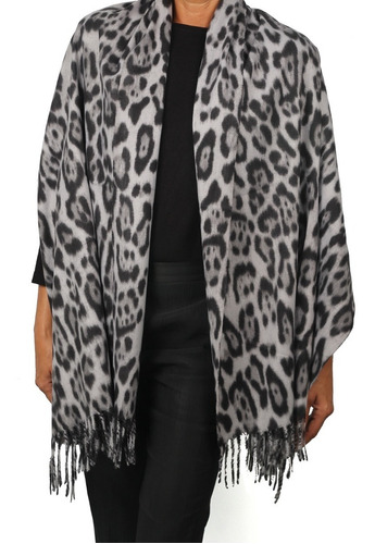 Pashmina Mantón Bufanda Animal Print Leopardo Semiabrigado