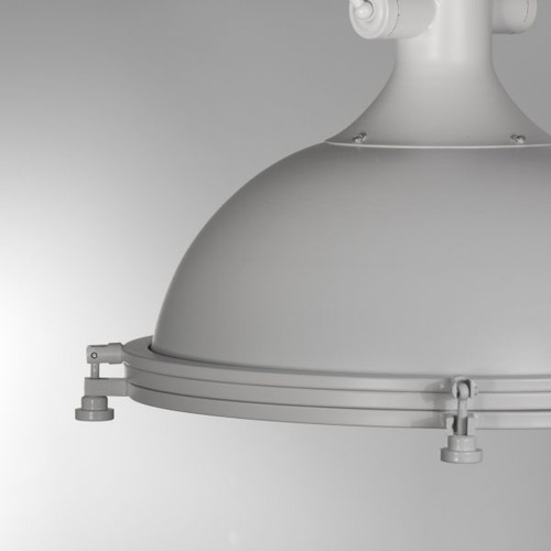 Imagen 4 de 5 de Lampara Colgante Industrial Terastia Blanco Naval Metal Leuk